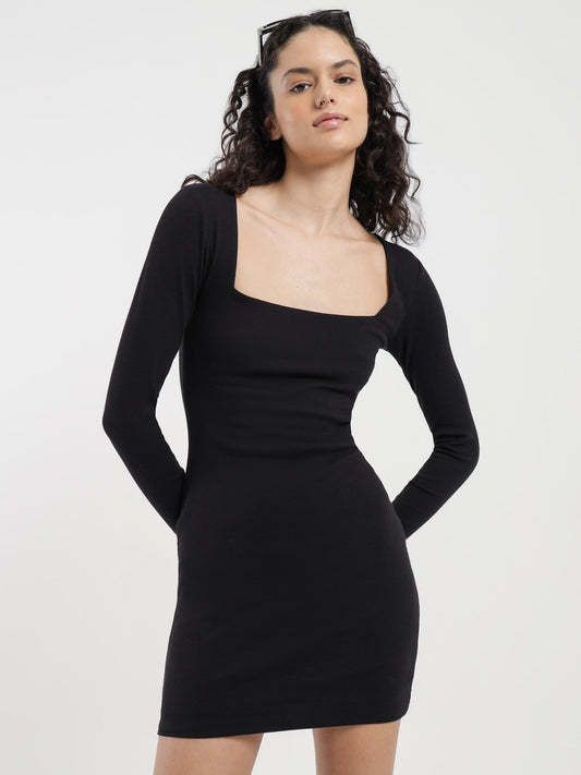 Prya Square Neck Mini Dress