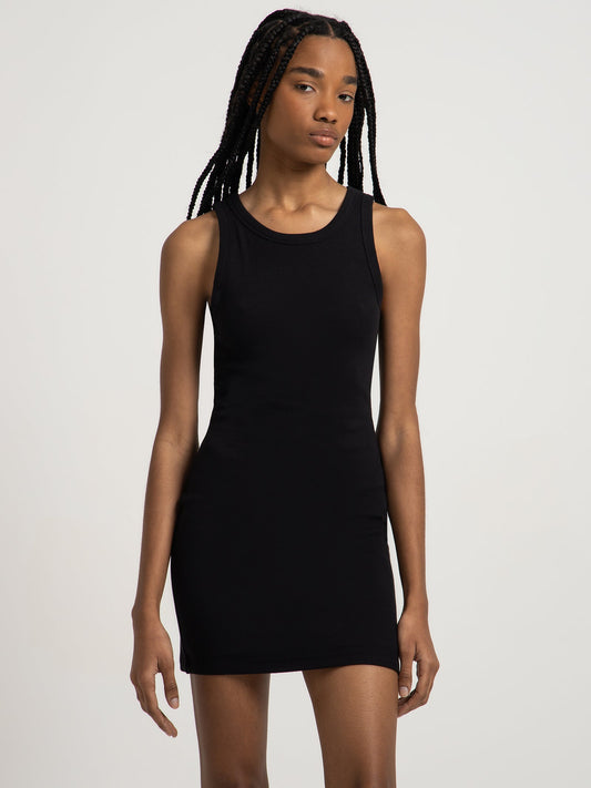 Molly High Neck Rib Dress