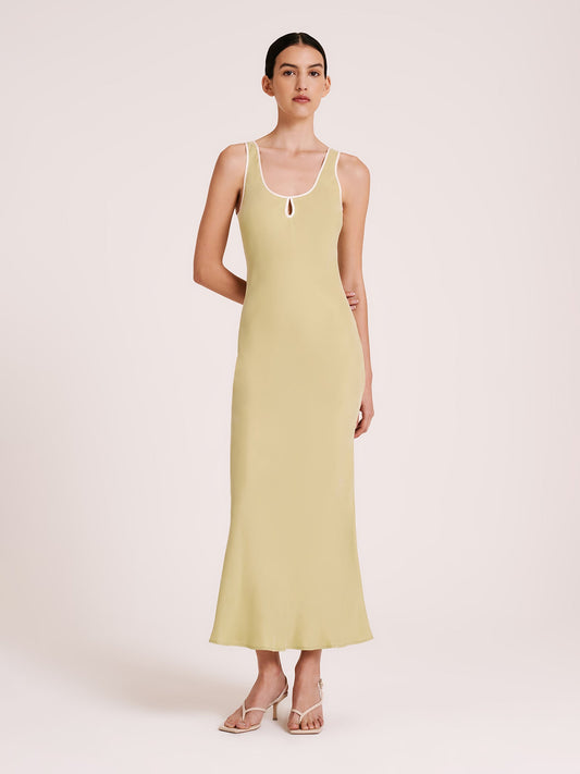 Enni Cupro Slip Dress